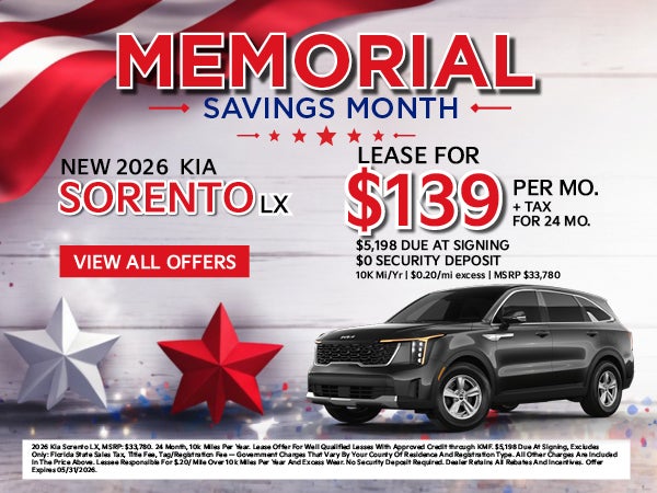 NEW 2026 KIA SORENTO LX